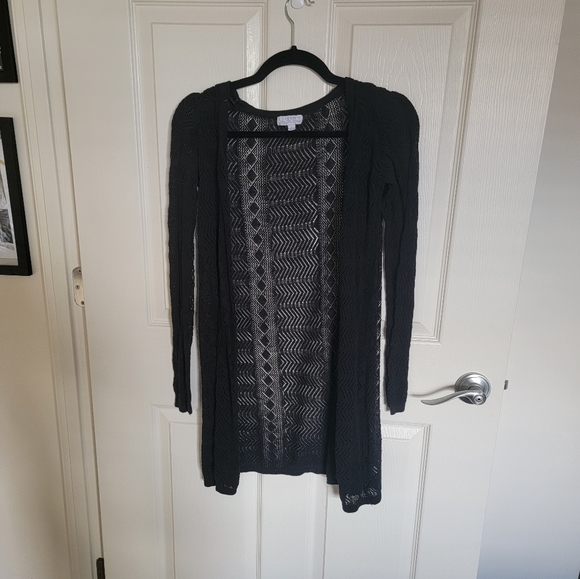 Joseph A. Knit Pattern Open Front Cardigan Small - Picture 7 of 7